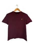 Koszulka Lyle and Scott bordowa z logiem l