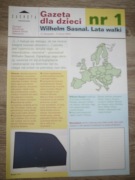 WILHELM SASNAL - GAZETA SPECJALNA Z OKAZJI WYSTAWY
