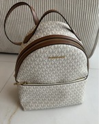 Michael Kors piękny duży plecak kremowy skóra naturalana 25/32/14cm