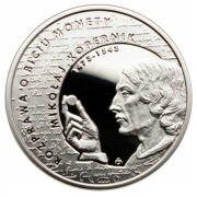 10 zł 2017 *Wielcy polscy ekonomiści Mikołaj Kopernik. Folder - srebro 925