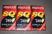 Kaseta VHS MAXELL SQ 240 - 3 SZT