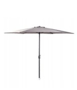 Duży składany parasol ogrodowy 3m z korbką grafit, OUTLET