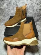 Buty CARMELA Essential Love r. 38 – Skórzane botki Premium, Camel