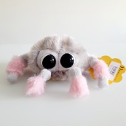 Pluszowy pająk skakun, maskotka – szaro-różowa, NOWA