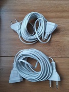 Kabel / Przedłużacz 2szt po 5m Bialy Idealny  do lampek choinkowych,  