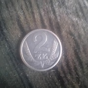 Moneta 2 zł z 1989 roku aluminium 