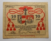 Banknot zastępczy Notgeld 10 Heller Austria
