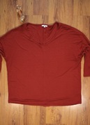 Bluzka Tom Tailor r. XL czerwona damska dł rękaw wiskozowa