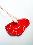 Ptaszek ala ceramiczny ozdoba do powieszenia