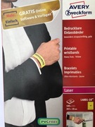 Opaski indentyfikacyjne na nadgarstki Avery Zweckform 265x18mm L4001-10 