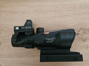 Luneta ACOG z działającym światłowodem i kolimatorem RMR Trijicon