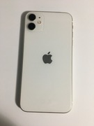 iPhone 11 biały + ładowarka + etui + pudełko + wylogowany. ZESTAW!