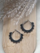 Kolczyki z japońskich koralików.