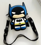 Gumowa torebka Batman/ portmonetka na ramię | 14x11 cm, na smyczy