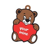 Breloczek miś, niedźwiadek z serduszkiem na walentynki, wydruk 3d