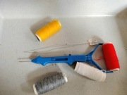 igłą do haftu petelkowego