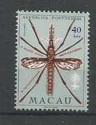 Macau 1962 Mi 428 walka z malarią, owady, komar**czyste