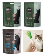 Zestaw karmy suchej firmy Cosma + GRATIS zabawka