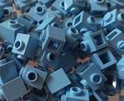 LEGO 26604 klocek 1x1 wypustki Medium blue 10szt 3,60 zł 