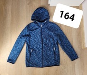 Kurtka softshell 164 granatowa odblaski