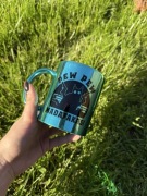 Kubek lustro zielony 330 ml pew pew