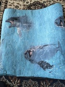 Tapeta WIN Delfinek Niebieski - rolka + pół rolki używanej extra