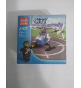 Klocki ZHI LING helikopter z policjantem