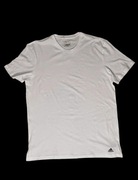 Adidas koszulka biała basic z logo | nowa z metką