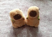 KAPIBARA PLUSZOWA MASKOTKA ZABAWKA Z PLECAKIEM ŻÓŁWIEM 23CM NOWA