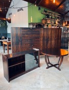 Komplet mebli z 1950/60r. Heban makassar, design. 