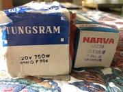 Żarówka projekcyjna AC 220V o mocy 250, 500 i750W.