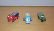 Auta modele z filmu wóz strażacki Edek Kamasz jeep i in. 3 sztuki