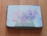 Stare pudełko metalowe z gąbką na tusz do pieczątek Horse