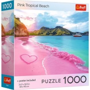 Puzzle 1000 el. USA Collection: Pink Tropical Beach Tropikalna Plaża