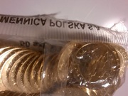 MM-ZESTAW 50 SZT MONET JEŹDZIEC PIASTOWSKI 2 ZŁ Z WORECZKA MENNICZEGO 