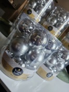 Srebrne bombki szklane 15 szt ozdoba na choinkę 