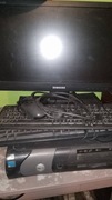 Dell OptiplexGX270 (nie uruchamia się, bez HDD) +monitor Samsung2243SN