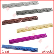 LEGO 4477 PŁYTKA 1x10 brązowy niebieski Magenta jasny ciemny szary Tan