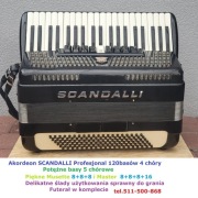 Akordeon SCANDALLI 120 basów 4 chóry Włoski - Piękne Musette