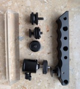 Akcesoria fotograficzne pryzmat, rączka z uchwytem do lampy błyskowej