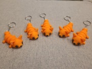 Breloki, zawieszki do kluczy, plecaków w kształcie lisków