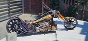 Amerykański Chopper motocykl ręczna robota wyjątkowyokaz metaloplastyka