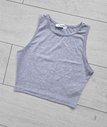 Szary crop top damski Calben Fashion