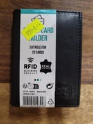 Skórzane ETUI NA KARTY Wizytówki Dokumenty Dowód -  Skóra