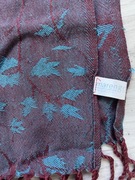 Orientalny szal turkusowo-burgundowy Marengo Fashion