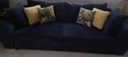 Sofa Gaspar IV z BRW w kolorze granatowym