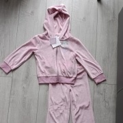 Nowy dresik dla dziewczynki welurek pdrowy róż r 110