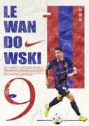 Plakat Robert Lewandowski Barcelona