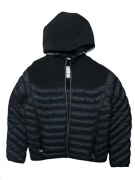 Czarna kurtka pikowana moncler retro vintage premium zimowa prada nike