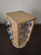 Obrotowy stojak na przyprawy - 6 słoiczków 